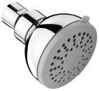 threaded fittings Chrome plated fixed shower arm Compatible with power showers, wall mixers, bath mixers Code Dimensions (D) Finish RRP (Excl.