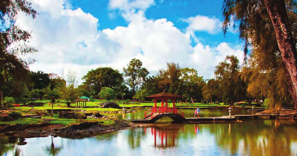 Liliuokalani Gardens community. Watch a show at the world s first 3D digital dome in the planetarium and stroll through gardens that feature native and Polynesianintroduced plant life.