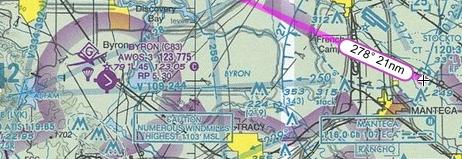 Airspace Around Byron Approximate location of acrobatic box North of Discovery Bay on the Manteca (ECA) 278 radial at 21 nm, there is an aerobatic