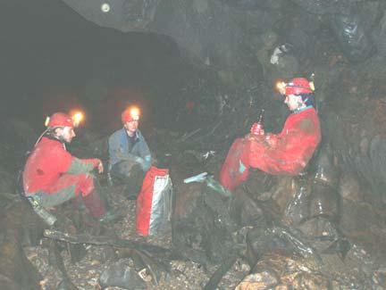 Photographing an Amphipod (Jana Bedek, Branko Jalžić and Helena Bilandžija), photo by M. Lukić In the Đula Medvedica cave system, (Marko Lukić, Jana Bedek and Branko Jalžić), photo by H.