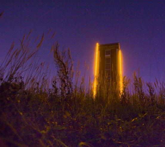 With the installation of the Yellow Marker light art project by Mischa Kuball in 2000, the tower was transformed into a landmark and the eastern pole of the Route der Industriekultur (Industrial