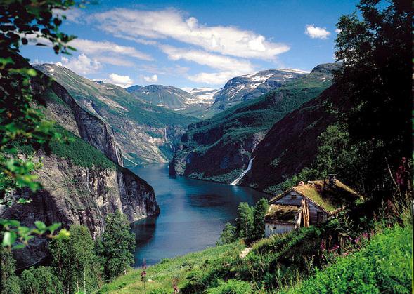 Day 4 Geiranger Cruising through the Geirangerfjord takes you past incredible mountain farms and the majestic Seven