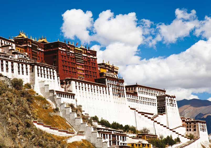 asia, india & the pacific Set foot where Dalai Lamas once dwelled, in Lhasa s magnificent Potala Palace DAY 8: Lhasa Gateway to Tibet Fly to Lhasa, the heart and soul of Tibet, one of the highest