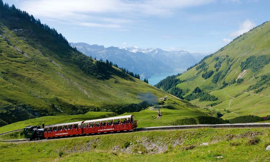 In the Centre of Switzerland Shortcut to a steam and panoramic paradise The Brienz Rothorn Railway is situated in the