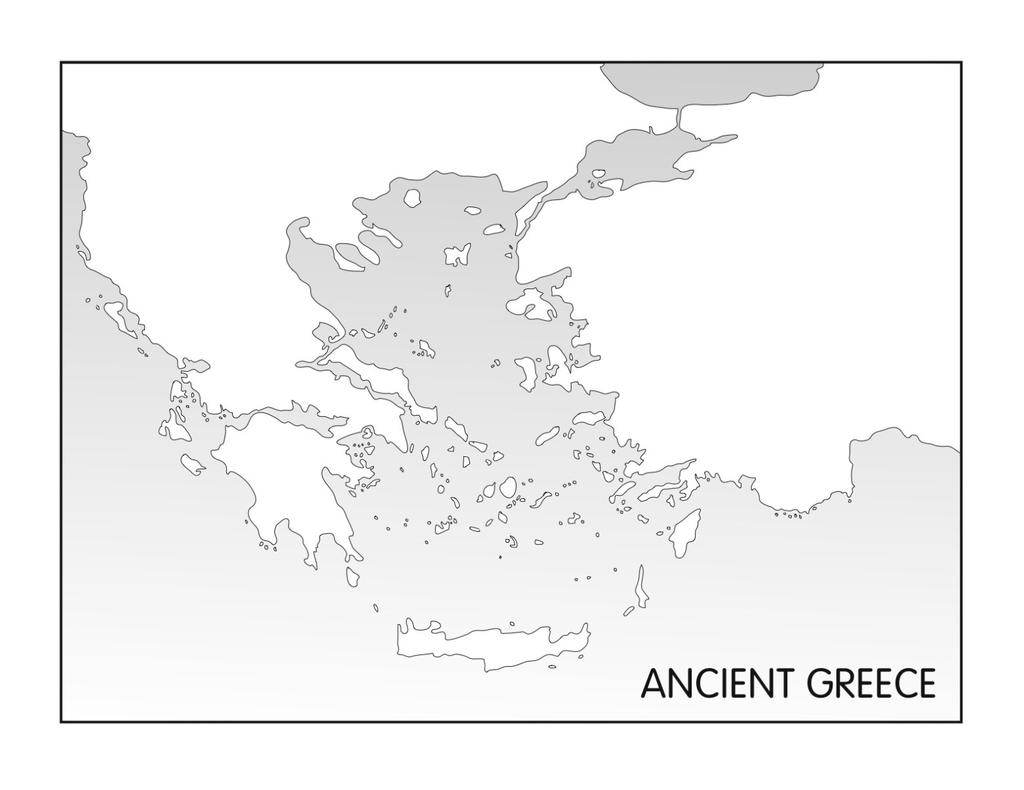 STORY OF THE GREEKS WEEK 4 Map Work: On a map of Greece find and label Sparta and Thessaly. Color the area of the Peloponnesus.