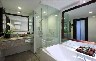 Room Amenities All rooms are elegantly furnished with modern Thai décor including wooden flooring, spacious marble bathrooms