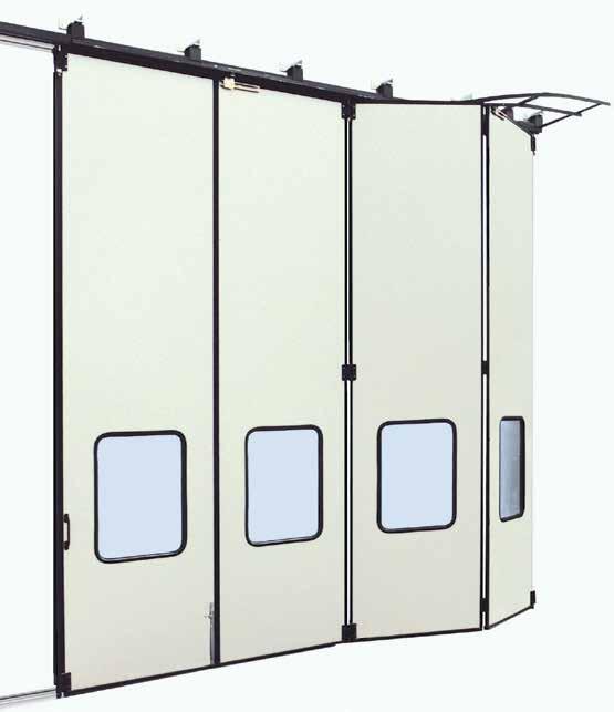 Quality features PLIS 1/2-PU PLIS 1/2-GL Insulated doors with single or double-folding with bottom rail Ideal use Finger trap protection for increased operational safety.