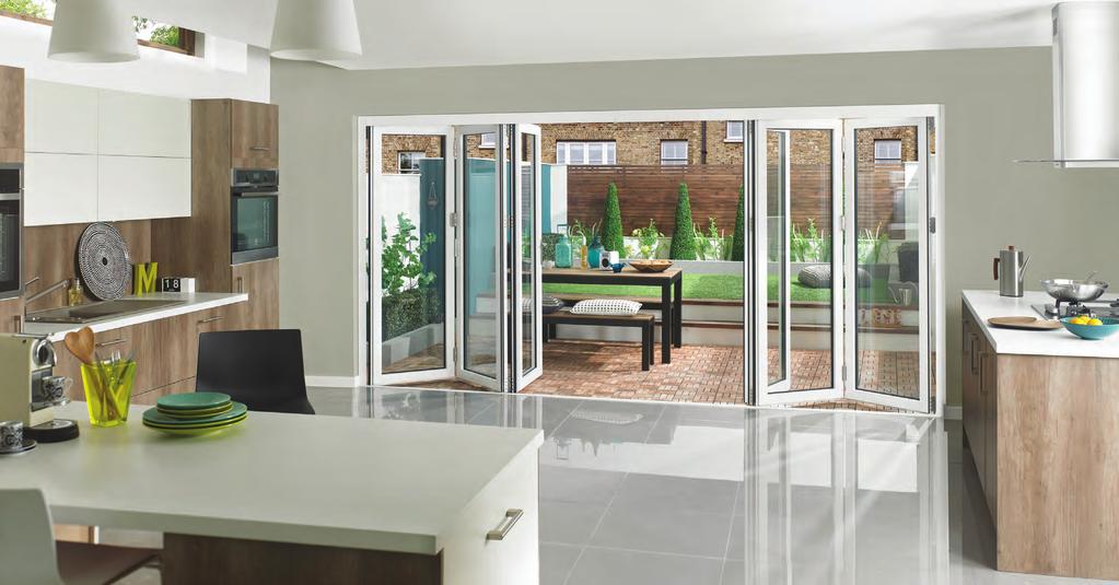 Kitchen supplied by Symphony Group Plc Vufold Supreme all-aluminium external bi-fold doors Our Vufold Supreme door set offers the same contemporary styling, resilience and high quality manufacturing