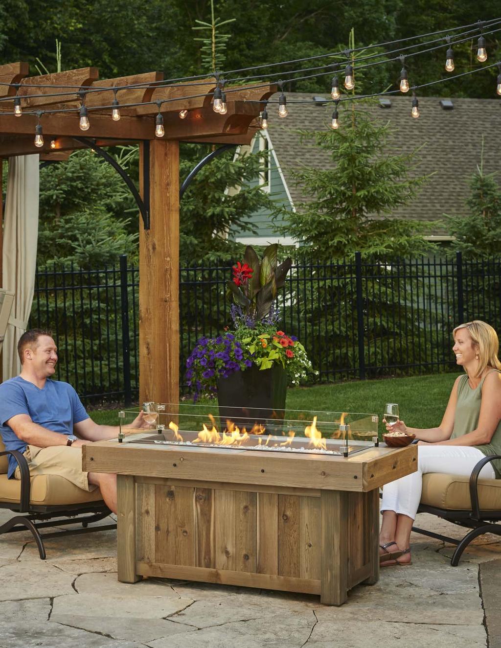 fire tables & fire pits Light up the night and add ambiance to your outdoor space with a beautiful fire pit or fire table.