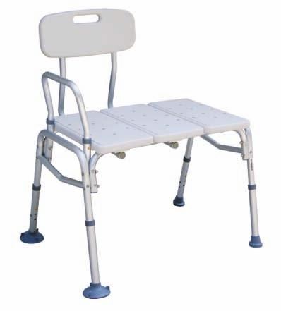 Non-slip, rubber feet resist slipping on the bathtub or shower floor Legs are height-adjustable for a proper fit MDS89745R Wt. Cap.