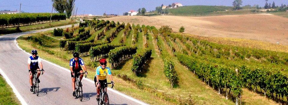 Overview Bicycle Tours in Italy: Cycling Italy's Piedmont OVERVIEW Italy's Piedmont region is surrounded on three sides by a great arc of the Alps as they rise out of the Mediterranean Sea and curve