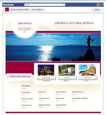 Slika 5. Facebook fan stranica Liburnia Riviera hotela Izvor: Pandur, I., Društvene mreže u turizmu, http://www.slideshare.net/idacha/drutvenemree-u-turizmu (15.3.20