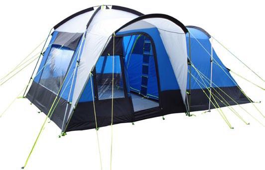 Classic range AANA 700 D 7 : 4000mm Flysheet: 75D polyester : System PE Steel & 31kg Approx. 230cm The Alana 700 D has two large canopies, one at the front and one at the back of the tent.