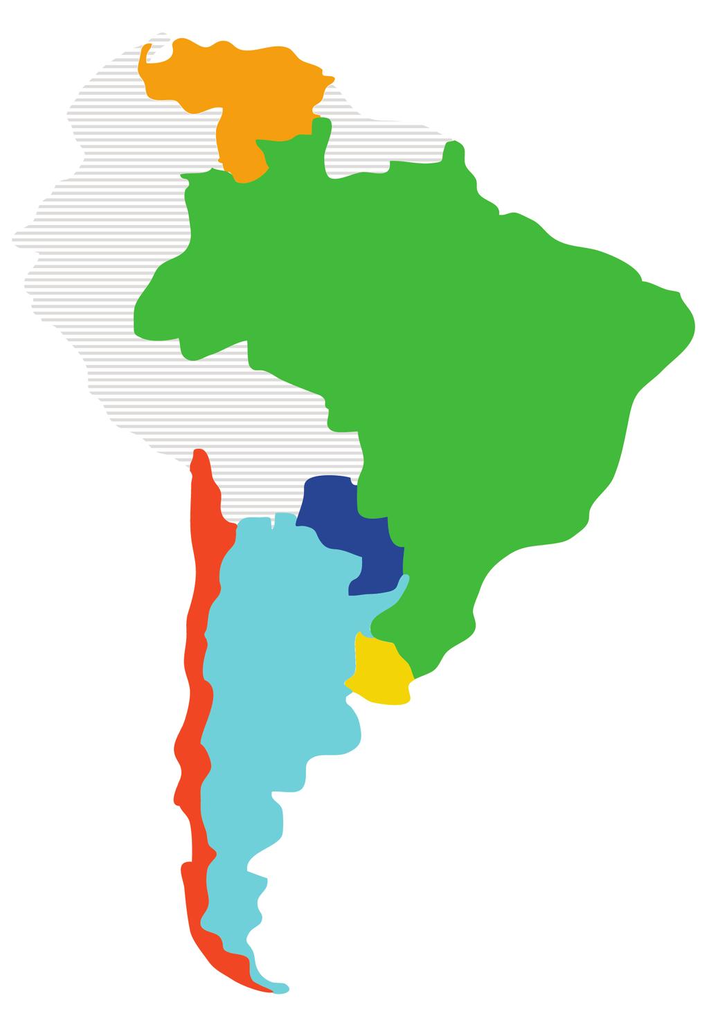 Paraguay, Uruguay and Venezuela.