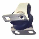 Pg 27 of 73 BG50(G)(2)A PULLEY BLOCK - D/B S/S MINATURE FIX EY with 17mm dia sheave wheel and beckett. For mounting with saddles. Suitable for rope up to 5mm dia.