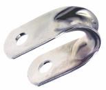 Pg 43 of 73 BG90(A) STAINLESS STEEL ROPE SADDLES Well rounded. For use up to 10mm dia rope. Made from 1,6mm thick stainless steel 16mm wide, with 6mm dia clevis pin and ring.