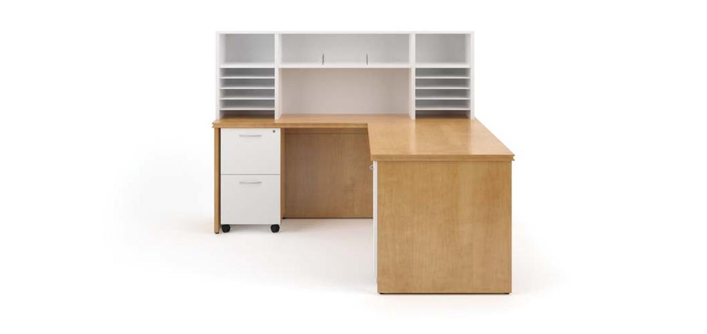 Organizer Runoff Desk Credenza Shell Sit-On Open Paper Organizer with Wire Dividers File/File Mobile