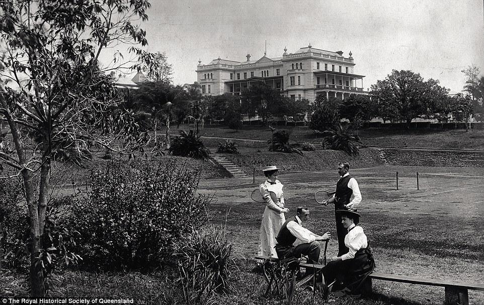 Tennis in the Botanic Gardens, 1894: Tennis has always been a popular recreational activity.