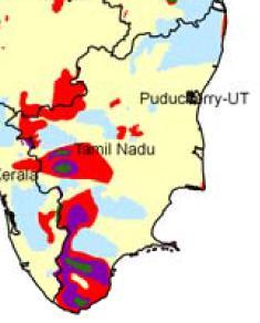 Wind energy Tamil Nadu wind energy density map Tamil Nadu has the highest installed wind energy capacity in India.