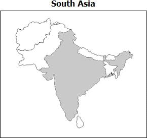 5 Which country is shaded gray on the map?