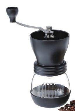 Coffee Grinders & Travel Mugs Grinders feature a ceramic burr grinding mechanism. Travel mugs feature an internal ceramic coating.
