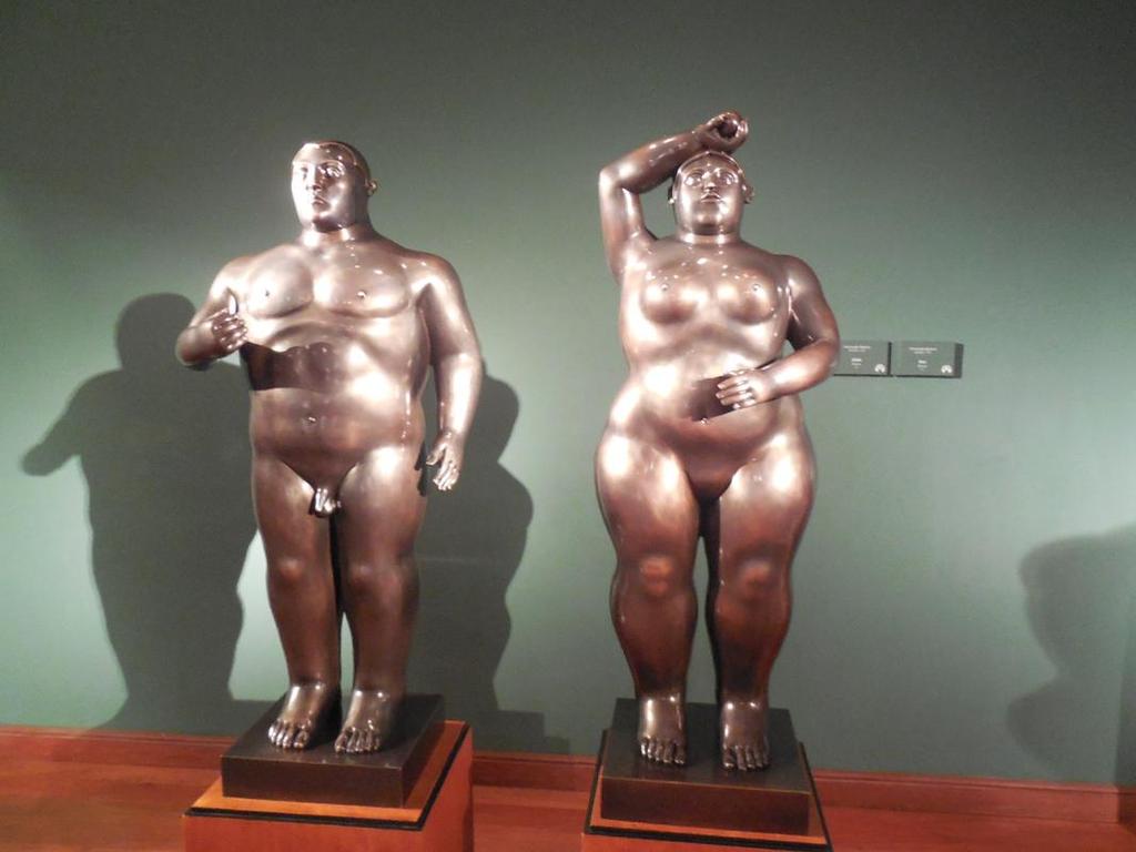 These sculptures depict Botero