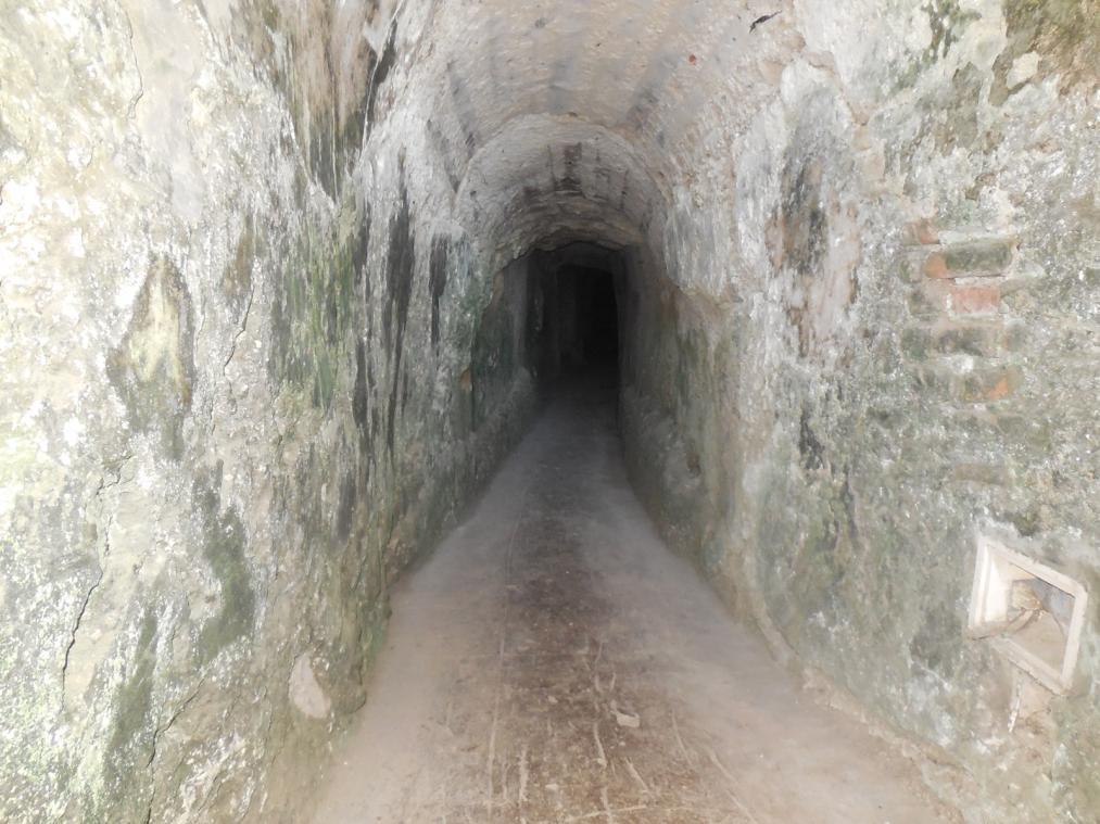 Tunnels were always built into the forts to provide