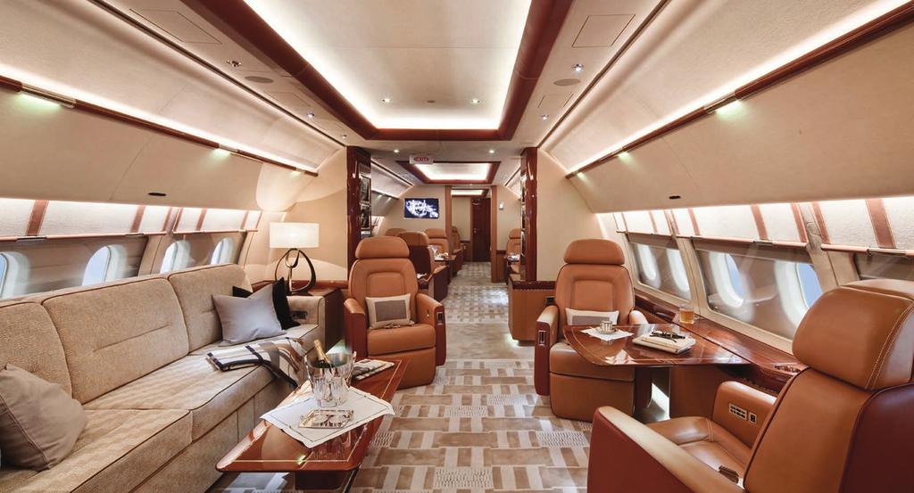 style and elegance Offering the widest and tallest cabin in the business jet market,