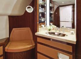 Through the versatility of our cabin design and without compromising the interior space, the rear of the aircraft