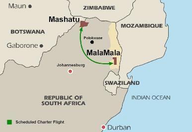 THE MALATU EXPRESS A scheduled charter flight between MalaMala Game Reserve and Mashatu Game Reserve Seat Cost: Nett per person one way 2016 : US$ 640.