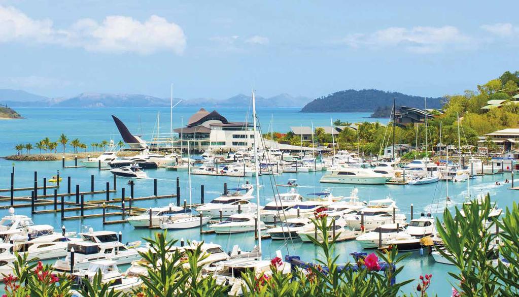 HAMILTON ISLAND Surrounded by idyllic coral fringed beaches, Hamilton Island is a tropical paradise of unspoilt beauty right on the edge