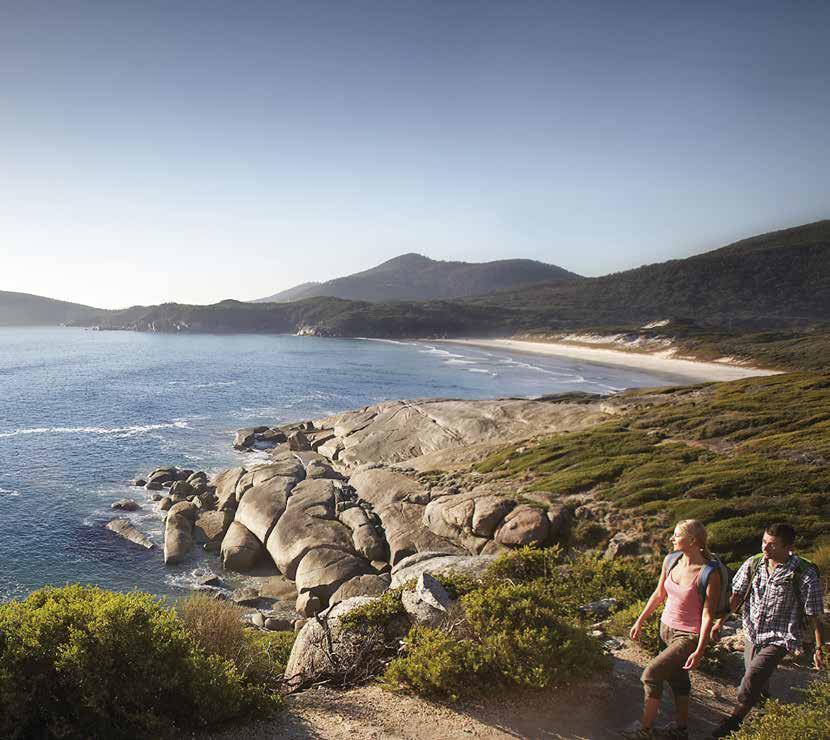 PHILLIP ISLAND & WILSONS PROMONTORY Victoria is a diverse landscape of mountain ranges, wildlife parks and seaside villages boasting huge golden beaches.