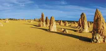 DAY 6: KALBARRI - CERVANTES An absolute must today is a visit to Namburg National Park to see the mystical Pinnacles rock formations.