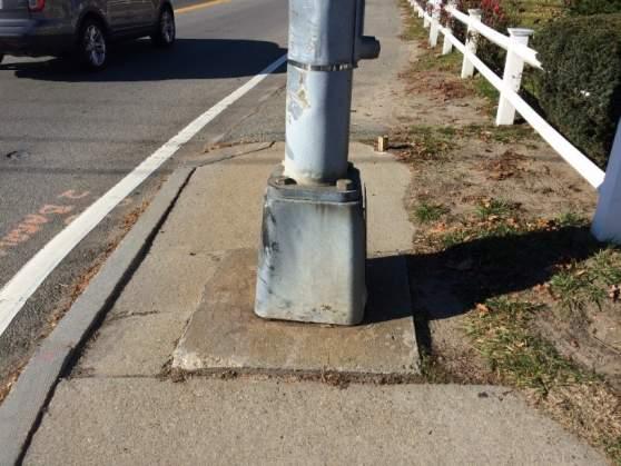 adjacent sidewalks as necessary in compliance with current ADA and MAAB standards, including but not limited to, removal of obstructions, adequate horizontal clearance, and grade separation.