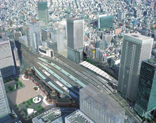 Major Facilities of Tokyo Station City GranTokyo North Tower Phase I: Opened October 2007 Phase II: Opened October 2012 n Office space for lease: 63,000 m 2 (with 15,300 m 2 owned and leased by East)