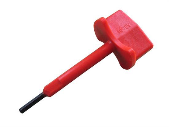 Insulated Tbar Allen Key For use with hex screw heads in cable connectors and cut-outs T Handle offers max torque Insulated Angle Allen Key For use with hex screw heads in cable connectors and