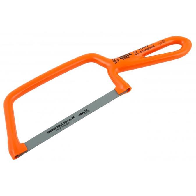 Insulated Junior Hacksaw Lightweight Strong compact frame Professional multi-coated insulation 32TPI Part No 701150 150 Blade Length Insulated Senior Hacksaw Lightweight Strong compact frame