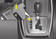 Upravljanjem Vašim vozilom Tip A Tip A 1. Pomerite ručicu menjača i pritisnite dugme za poništavanje zaključavanja menjača 2.