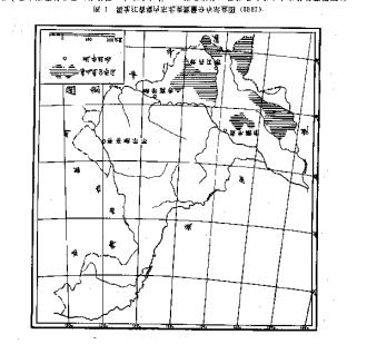 Fig. 1 The distribution of wild Amur tigers in Heilongjiang province A survey developed during the period from October 1998 to November 1999 showed that only 5-7 tigers were present in Heilongjiang.