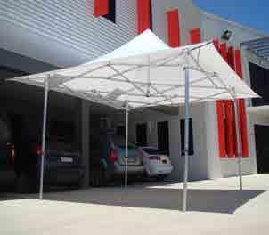 The builtin awning gives you the same shade as from a 4 4 marquee but with a convenient 3x3