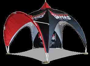 The arch tent also has an easy T FLOOR to use awning PLANSsystem that curves round from each leg to