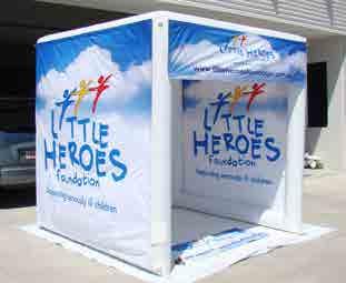 INFLATABLE MARQUEES THE CUBE & ECLIPSE The Cube inflatable tent is ideal for trade shows and
