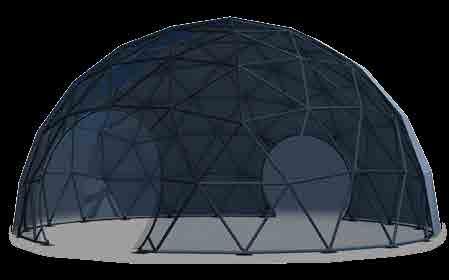 The dome tent has been engineered to be used in strong winds and adverse weather conditions.