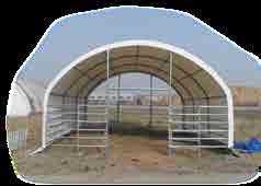 7m FRAME - 4 arches, bay length: 2m WEIGHT - 1062kg THE YARD II single row tube,roof cover
