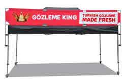 OUTDOOR BANNERS PEAK FLAGS & FRAME BANNERS The Extreme Marquees Peak Flag can be made from a