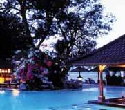 au 30 Balinese style hotel rooms and bungalows, Air-conditioned, Satellite TV, IDD Phone, 24hr room service, Private terrace or balcony, Fridge/Mini-bar, Bars, Coffee shop, Restaurant, Tennis, 2