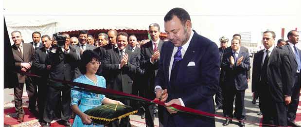14 ANNUAL REPORT 2012 DEVELOPMENT Royal inauguration of the vertical storage space for vehicles at Casablanca s port His Majesty King Mohammed VI inaugurated on April 26 th, 2012, a new vertical