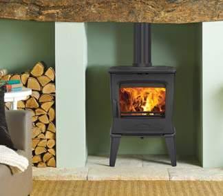 Offering a high degree of installation versatility, both Tai 35 & 45 stoves can be selected with optional short legs for a lower profile, which allows them to be fitted into smaller fireplaces.