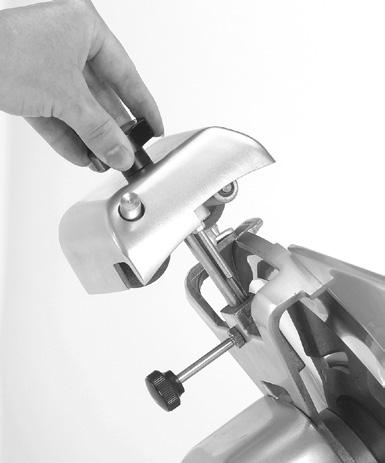 NEVER sharpen slicer unless all guards are installed. WHEN AND HOW OFTEN TO SHARPEN THE KNIFE 1.