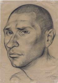 The artist sketched his final portrait a week before he was transported to Auschwitz. In 1944, he was sent to Sachsenhausen, where he was murdered.